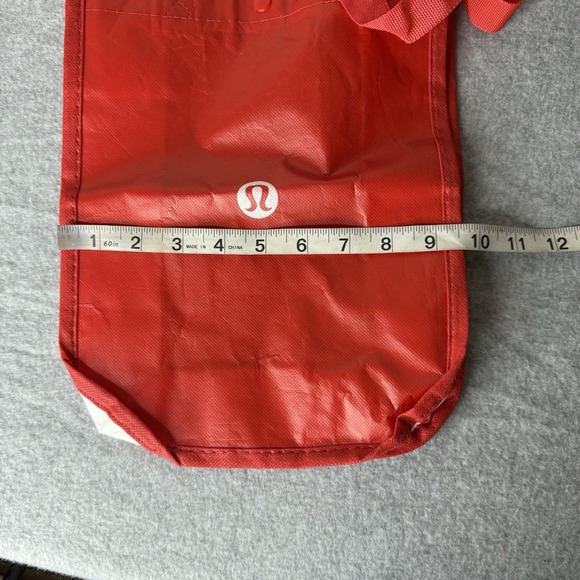 Bundle Of 4 Lululemon Red Burgundy Small Tote Bags Reusable Lot Of Four - Picture 15 of 16